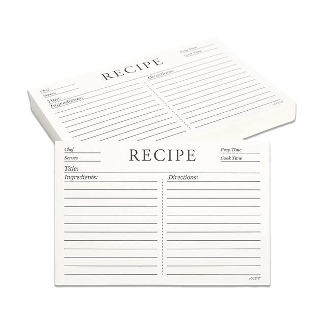 70 Count Recipe Cards, Recipe Cards 4x6 White, 4x6 Recipe Cards Double  Sided, Blank Recipe Cards for Bridal Shower and Wedding