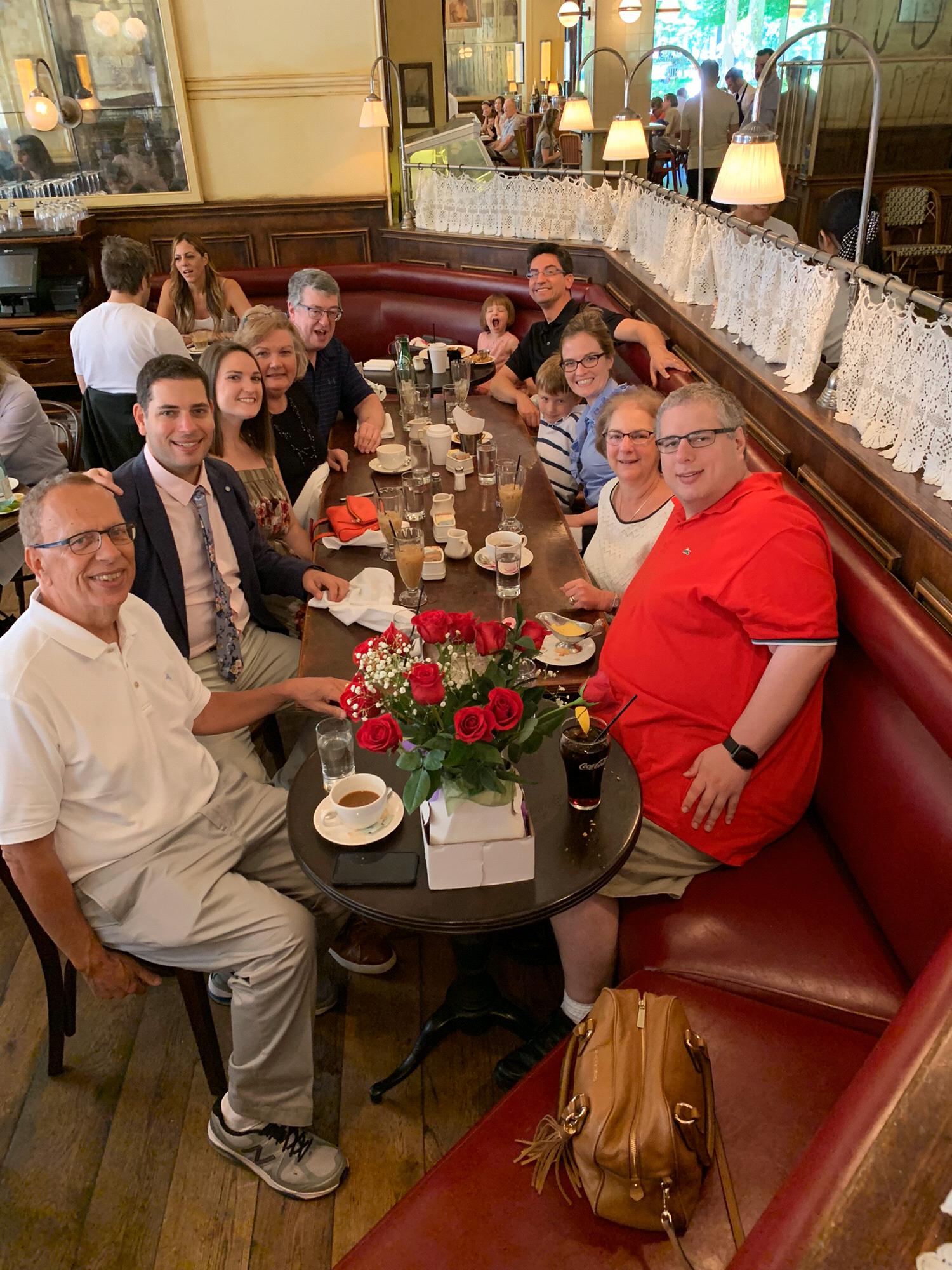 Engagement brunch at Parc in Philadelphia