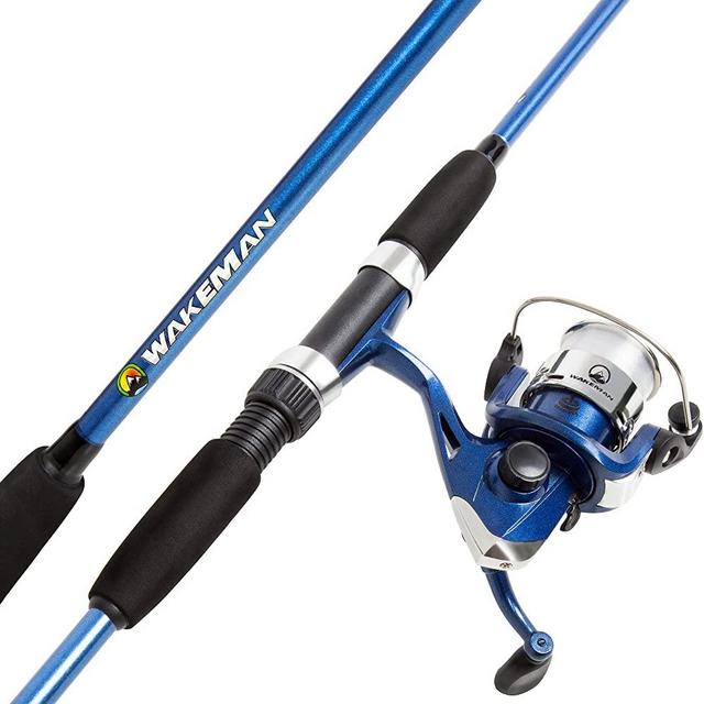 Fishing Rod and Reel Combo Collection, Spincast Fishing Pole, Fishing Gear for Bass and Trout Fishing, Great for Kids - Swarm Series by Wakeman