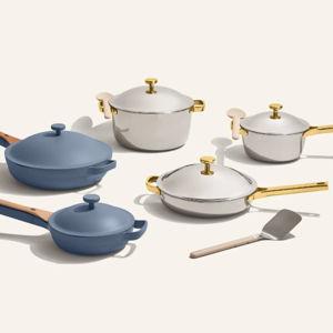 Home Chef Set (15 piece) in Gold/Blue Salt
