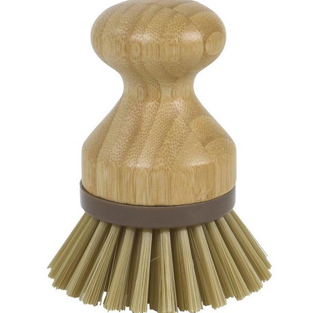 Evriholder Mini Scrub Brush Dish Scrubber Made of Sustainable Bamboo and Recycled Plastic