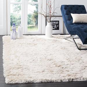Safavieh Paris Shag Collection SG511-1212 Ivory Polyester Area Rug (4' x 6')