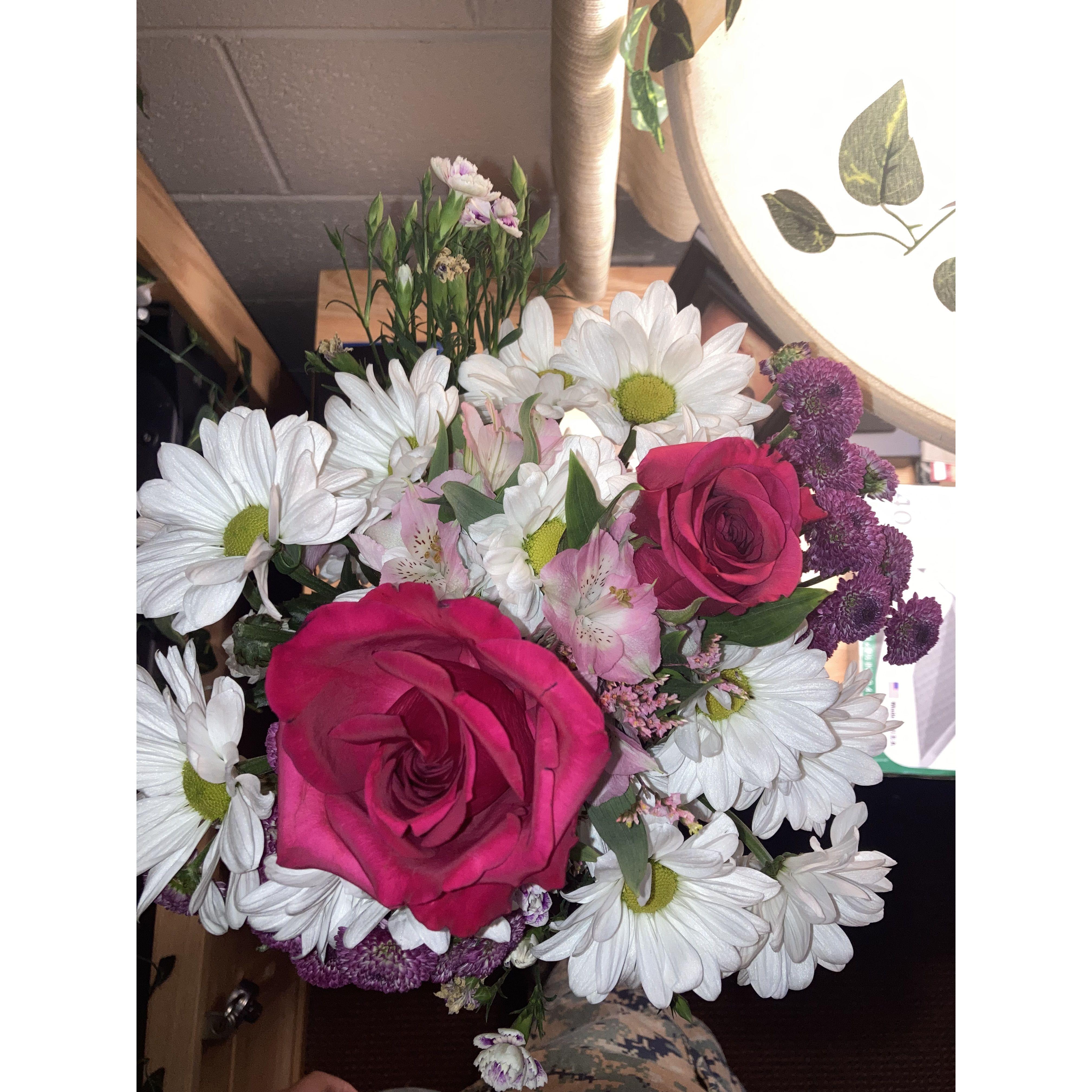 The first flowers Derek gave AnnaMarie