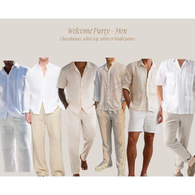 Dress code inspo for Welcome Party on Thursday, December 4th - Inspiración de vestuario para la fiesta de bienvenida el jueves 4 de diciembre.