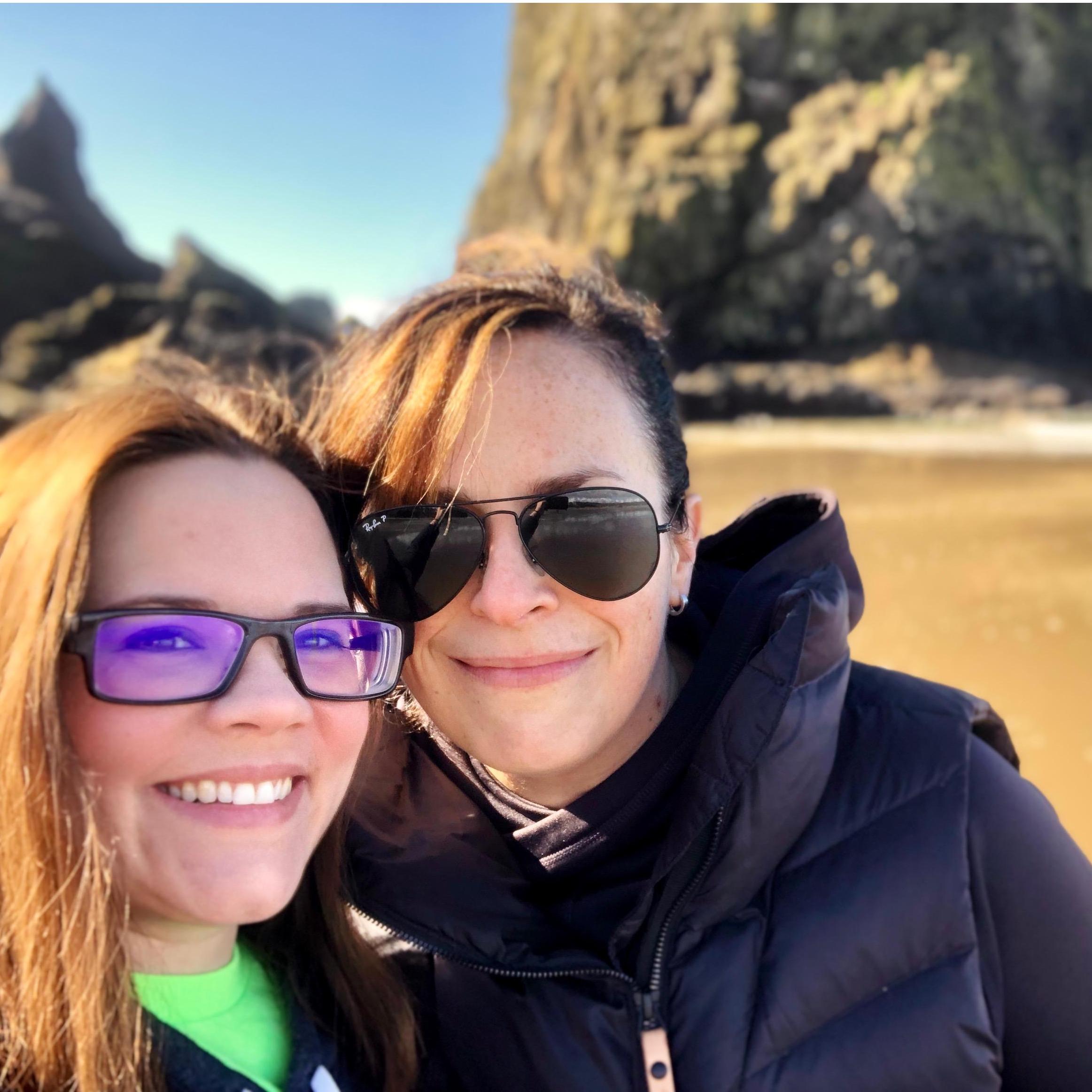 Cannon beach was our first road trip together!