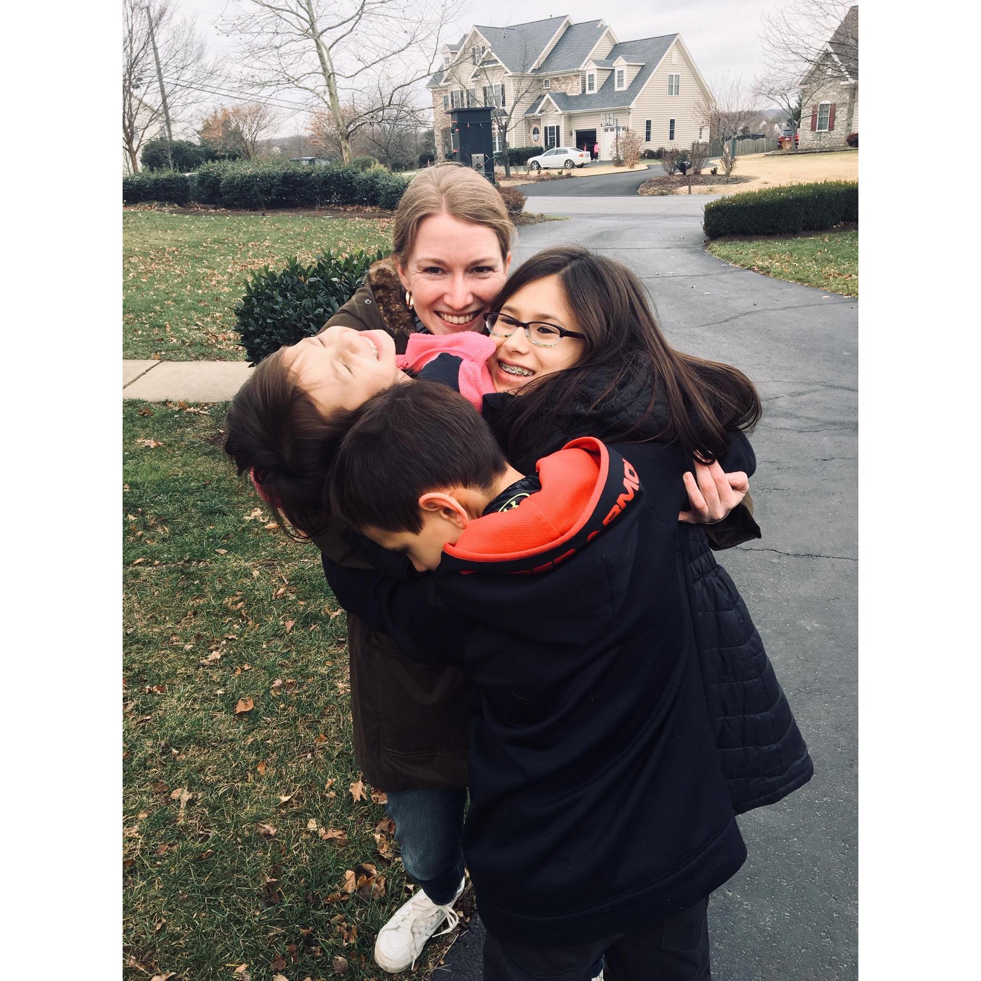 Jenna, Ethan, Alyssa, and Michele.
