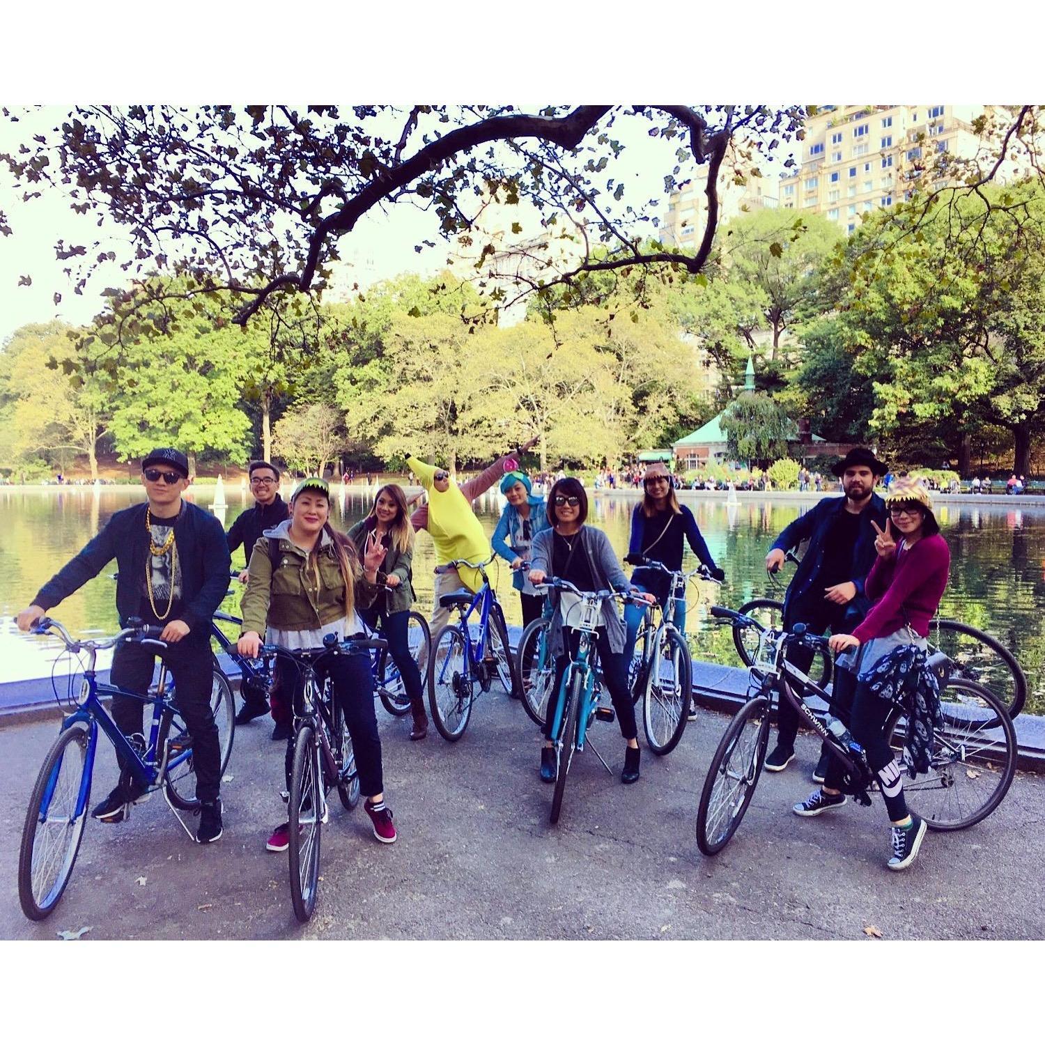 2016- October, bike ride with the gang in NYC