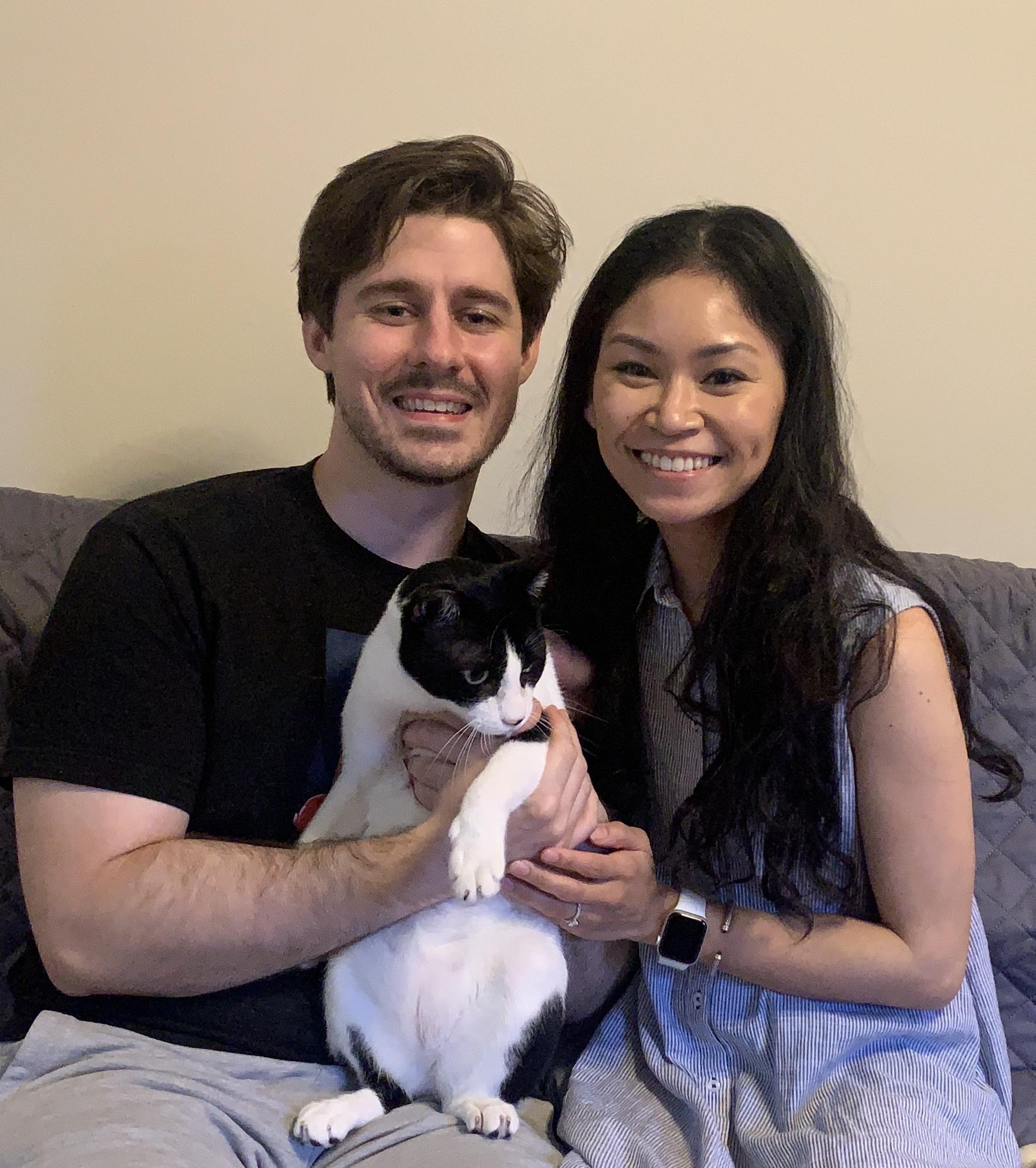 Moo! Our adopted kitty