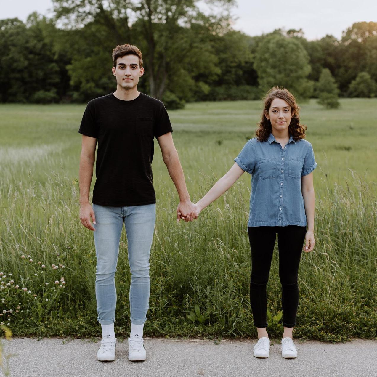 Recreating the "iconic" photo we took on our first date. / Photo Credit: Olivia Doerfler