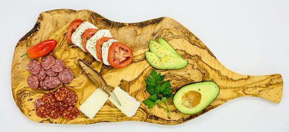 Olive wood cutting and serving board