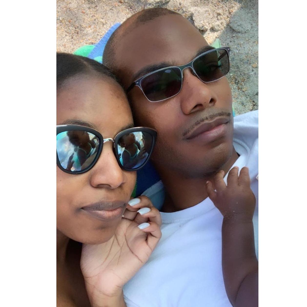 Jenell and Aniyah's first beach day in NC!
-as you can tell, Aniyah wasn't allowing us to have our little picture moment