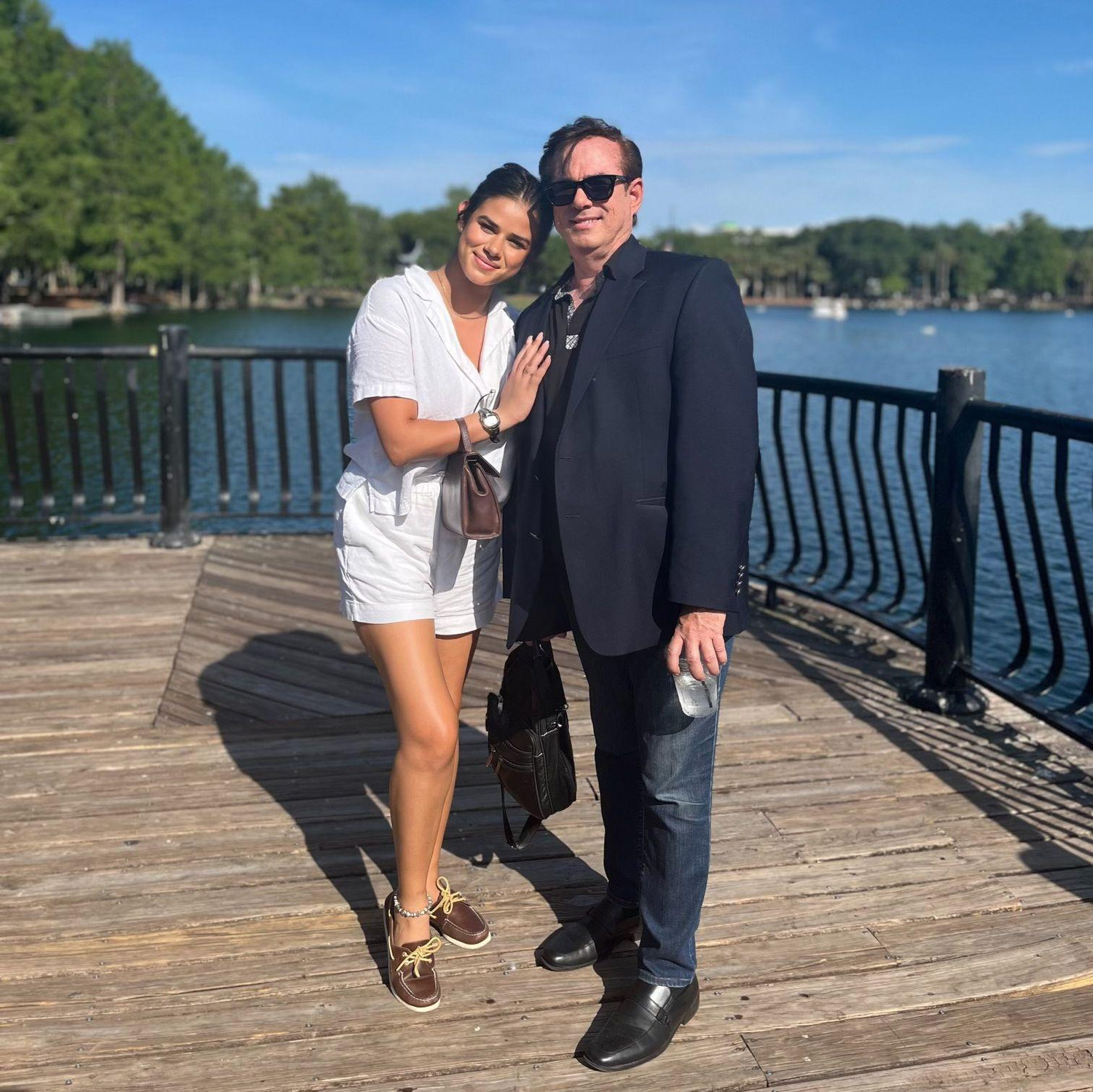 This is Nathalie with her father.