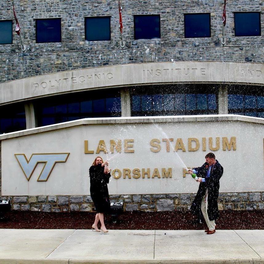 Out of ALL of our memories at Lane Stadium, this was one of the best