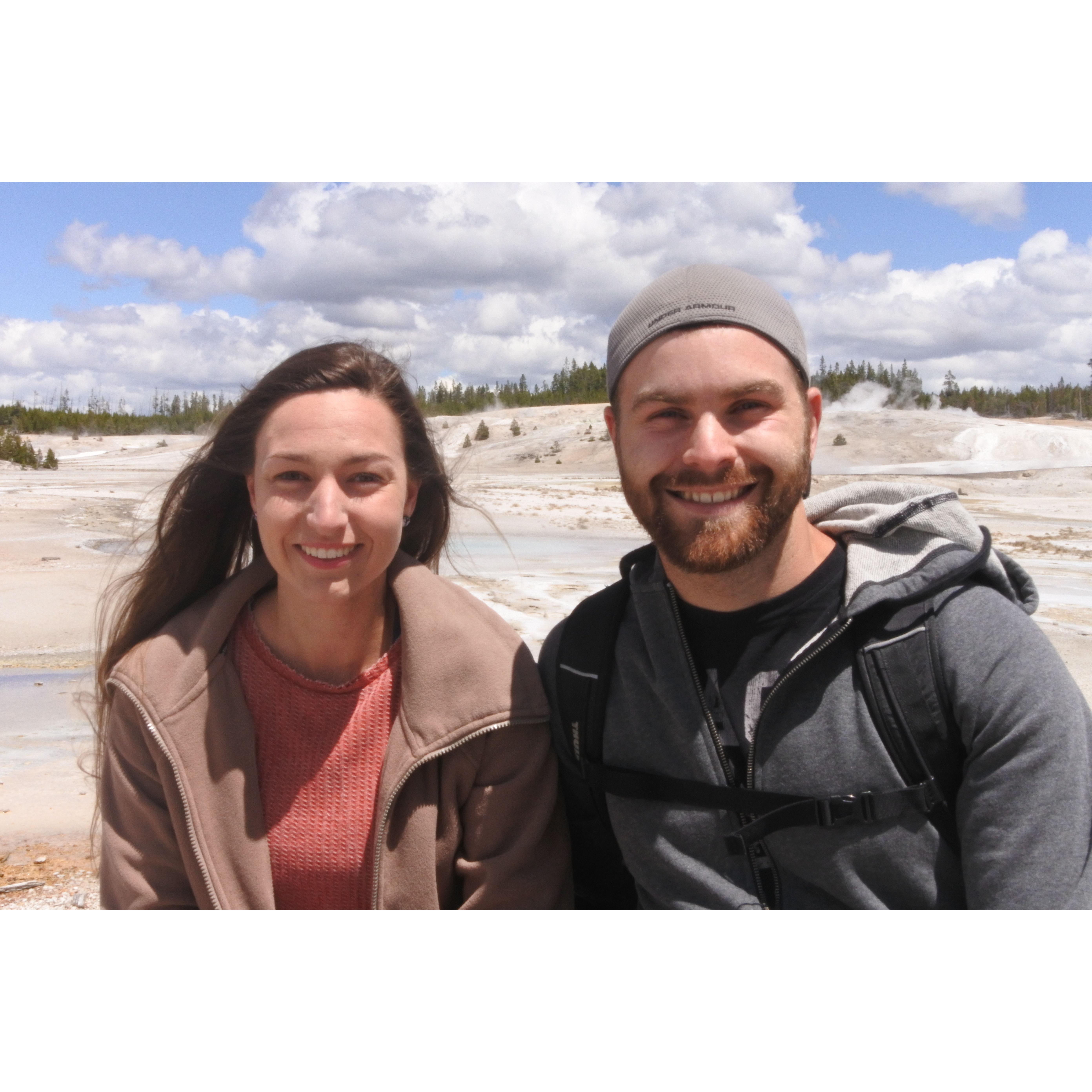 Our trip to Yellowstone National Park where we first met and the rest is history!