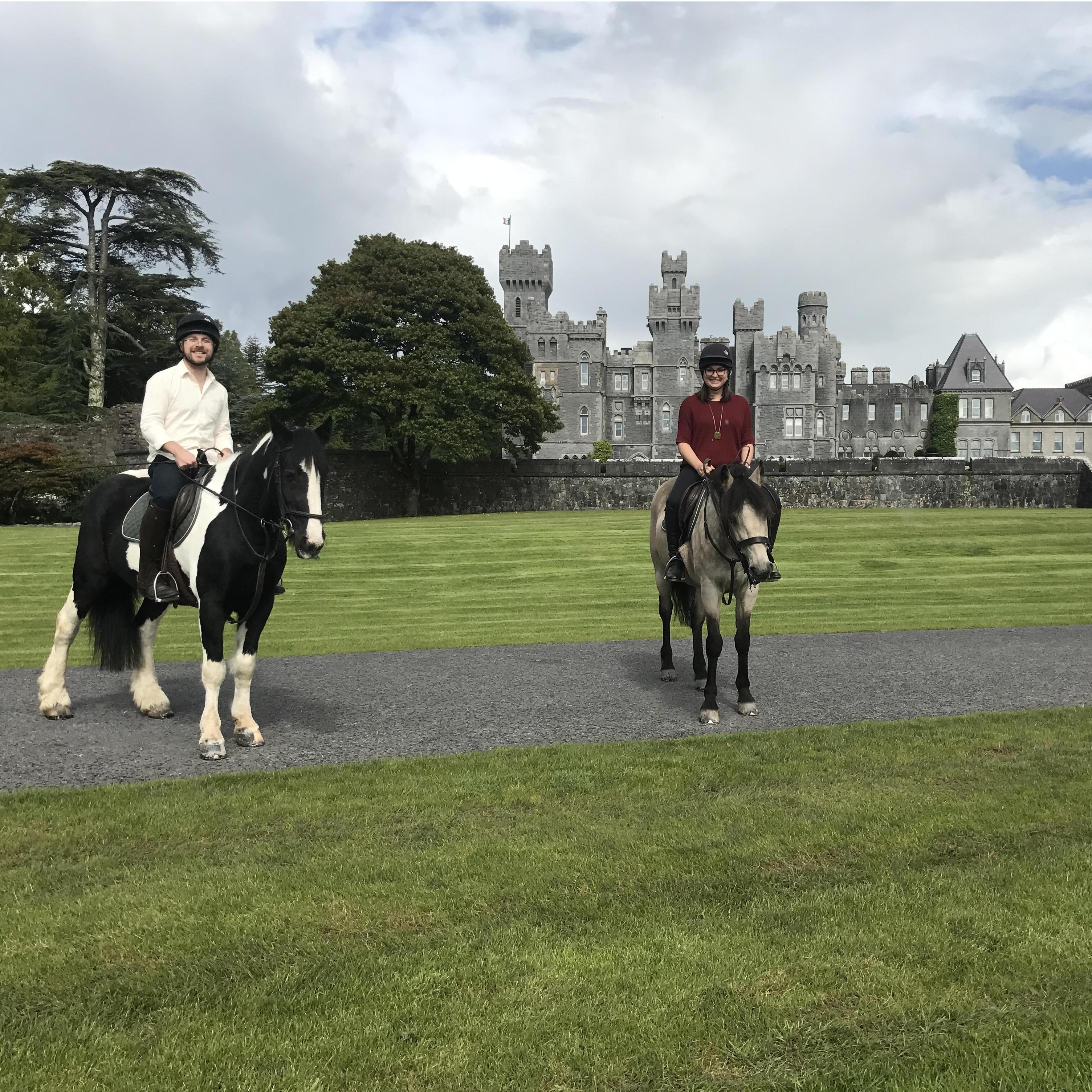 Horseback riding at Ashford Castle in Ireland