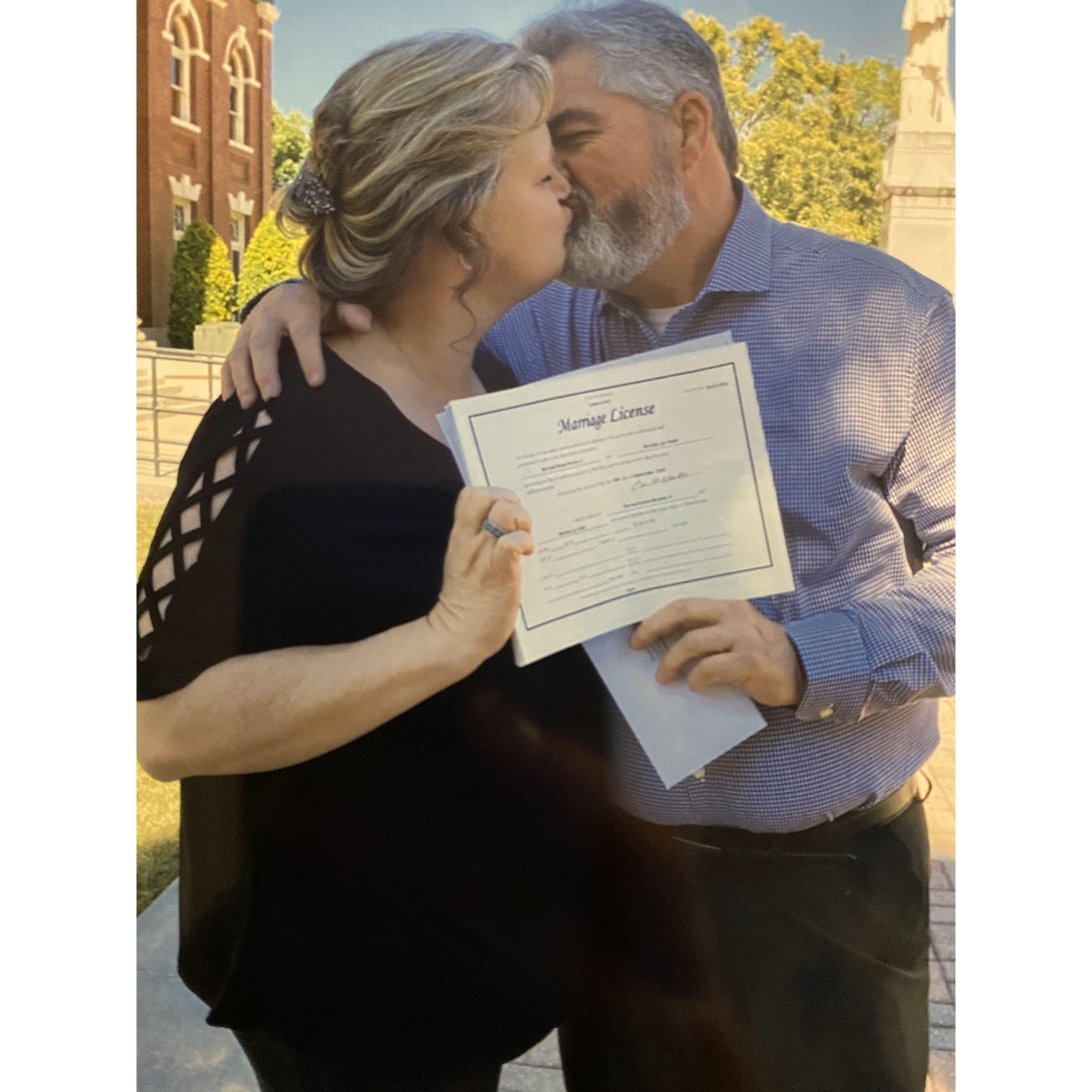 Our marriage license
