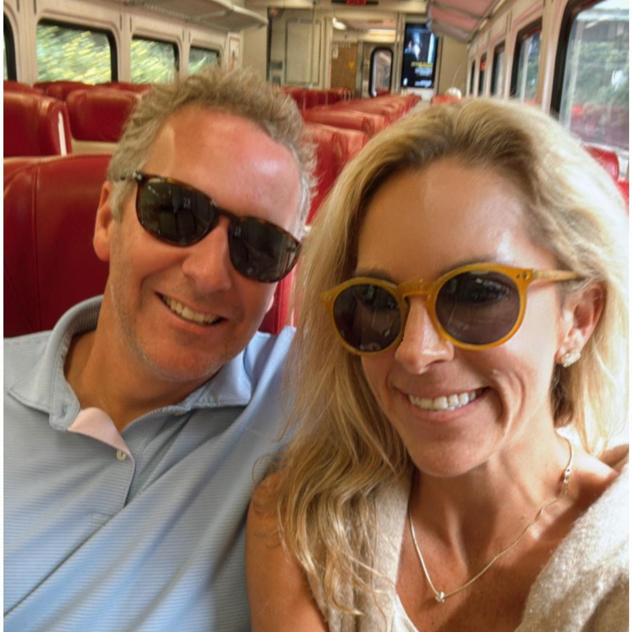 Zack's first Metro North ride and trip to Connecticut!