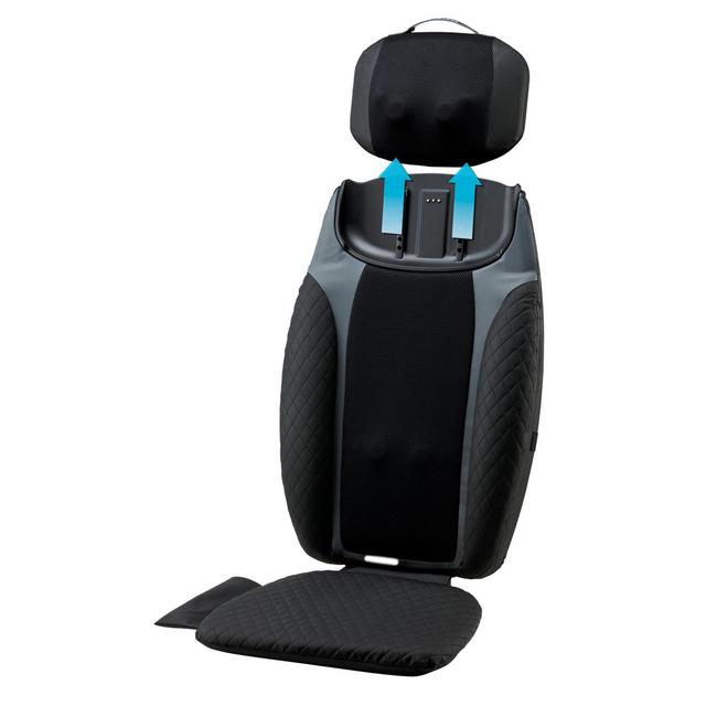 HoMedics® 2-in-1 Shiatsu Massaging Seat Topper with Removeable Massage Pillow