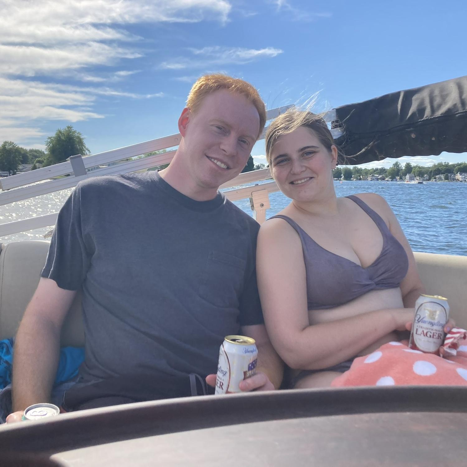 Enjoying the lake together!