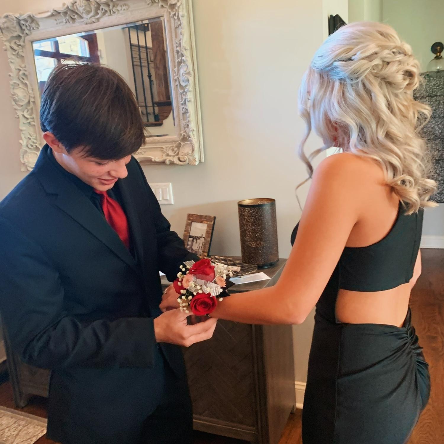 First prom together, freshman year.