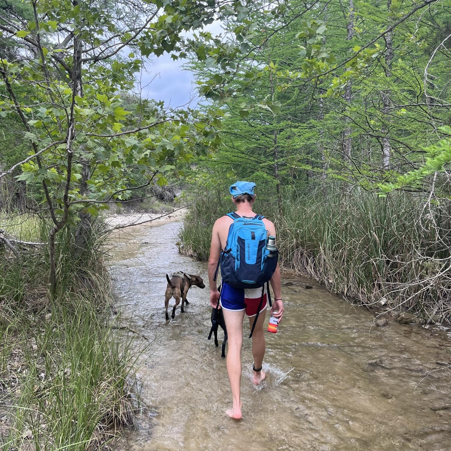 Some Mill Creek exploring with Bee & Nalu to celebrate K's college graduation - 05.27.23