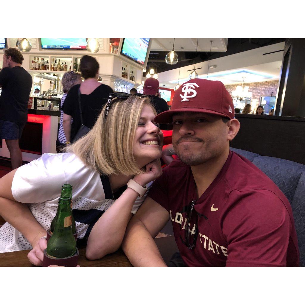 PSU winning and FSU losing - and the start of Becky's journey on learning how to navigate Chris's football attitudes