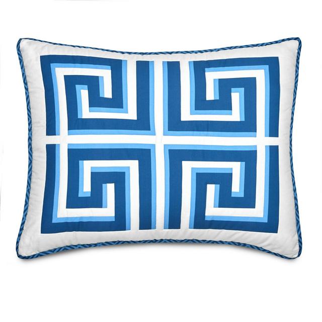 Jill Rosenwald Greek Key Sham