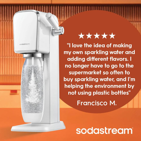 Sodastream ART Sparkling Water Maker Starter Kit - White