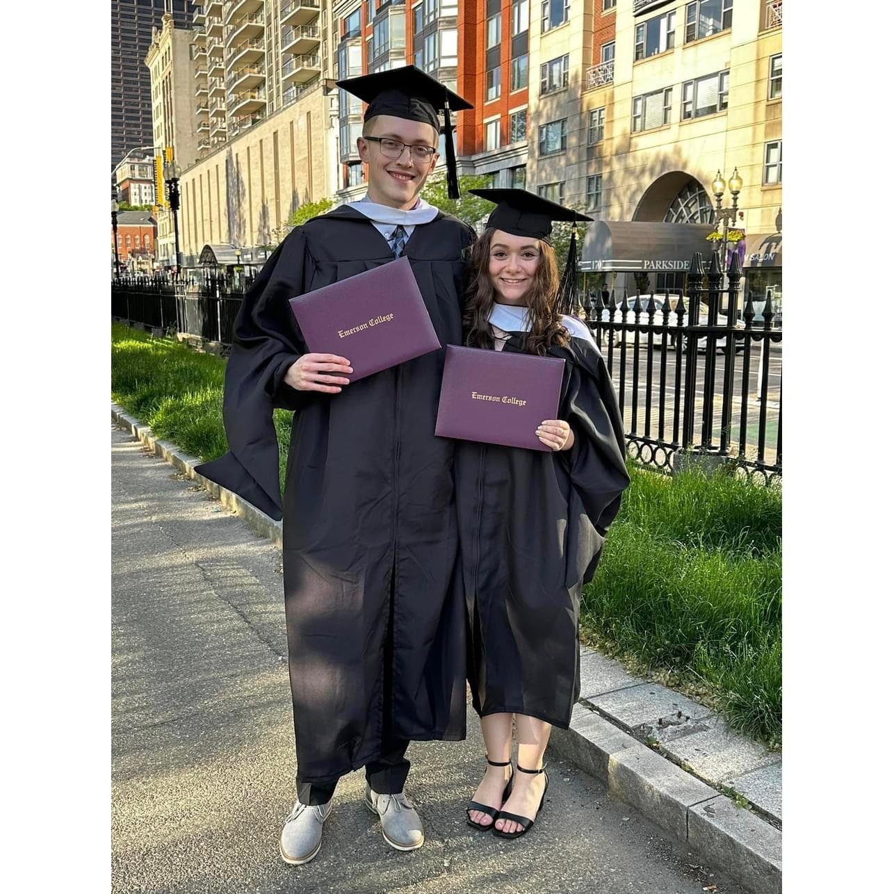 Graduation from Emerson College in May 2023.