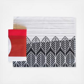 Horizon Red Placemats Set of 4