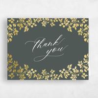 Green Wedding Thank You - Edera Landscape Foil