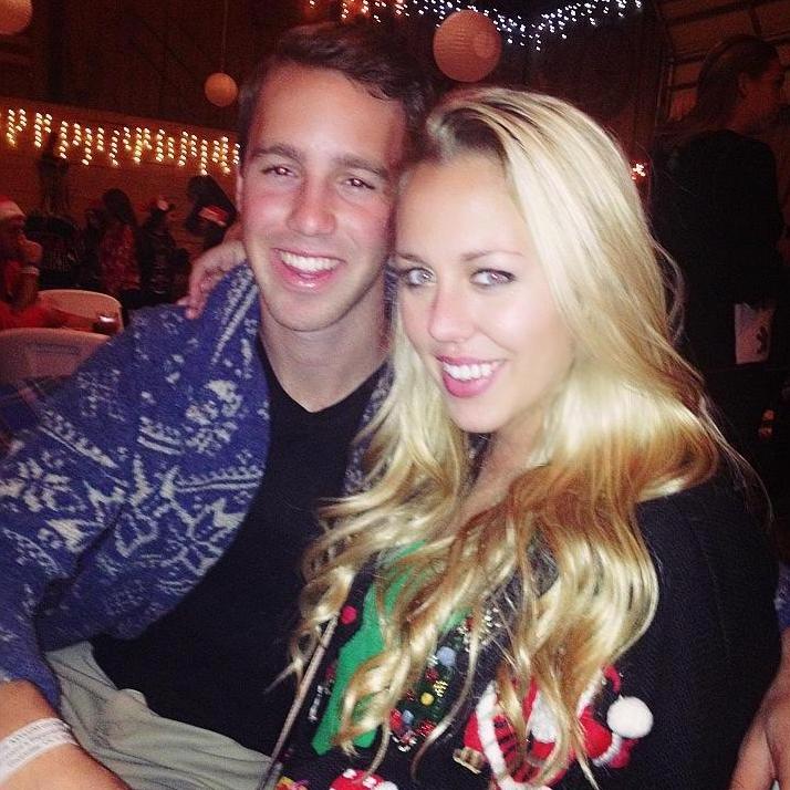 Our very first picture together. This was Alpha Chi Omega's Wacky Tacky Christmas date function. We were both so nervous because we had only met once. Needless to say the date was a success