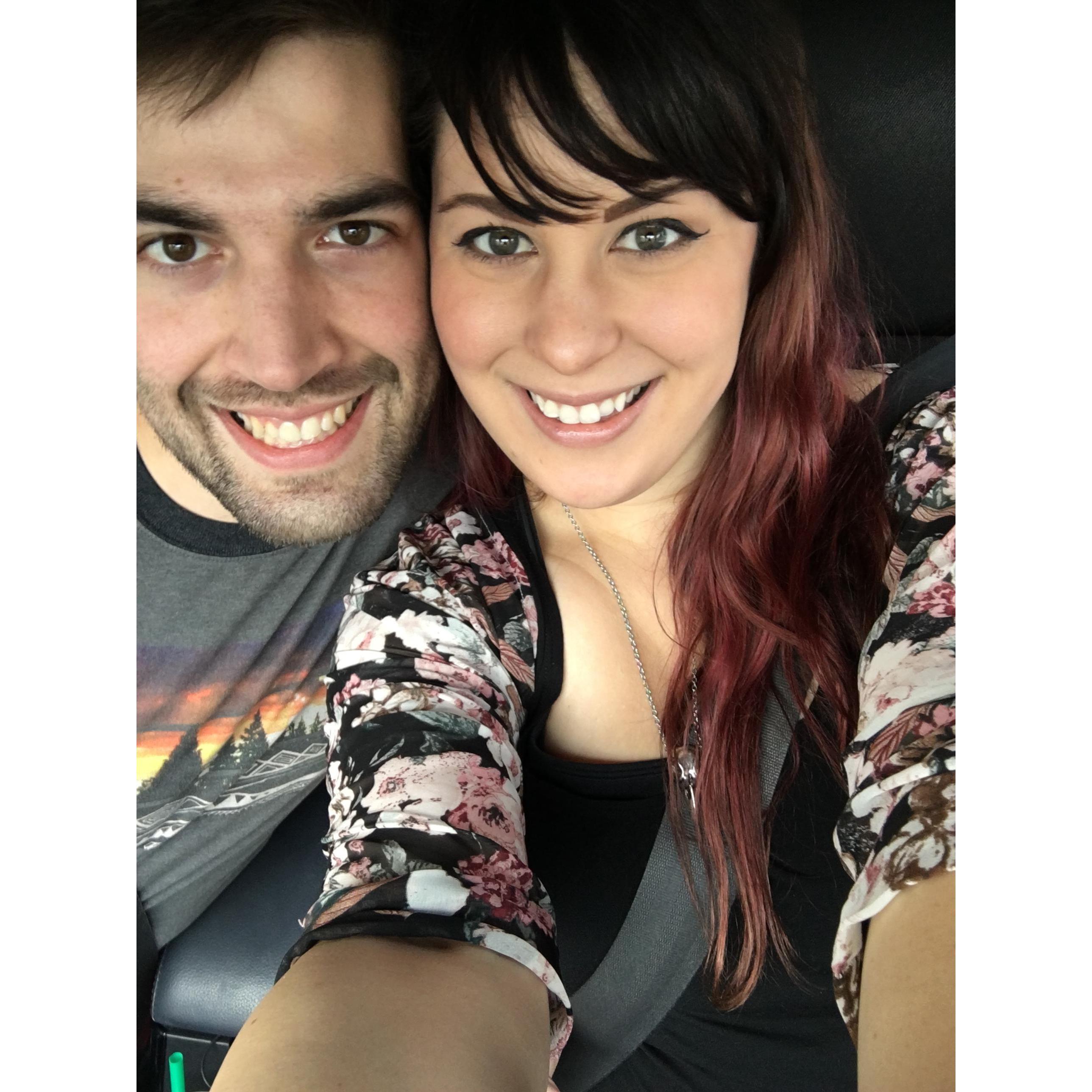 Our first photo together