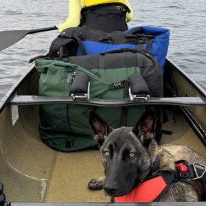 (2) Granite gear canoe packs (dog not included)