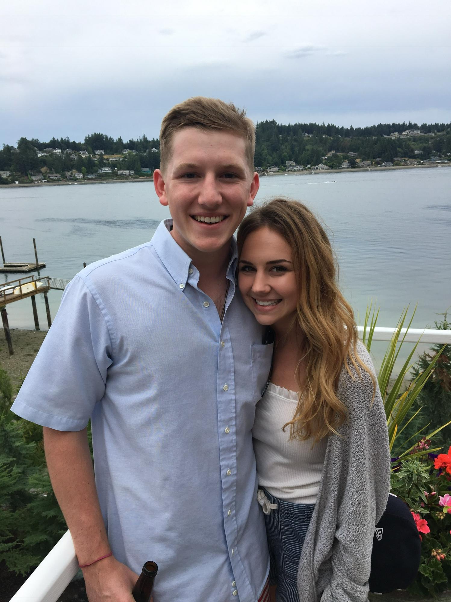 Fourth of July in Gig Harbor at Brenna's Aunt and Uncle's house! This was the first time both of our families met!