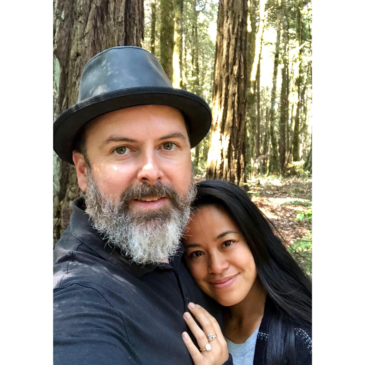 we're happy among the trees