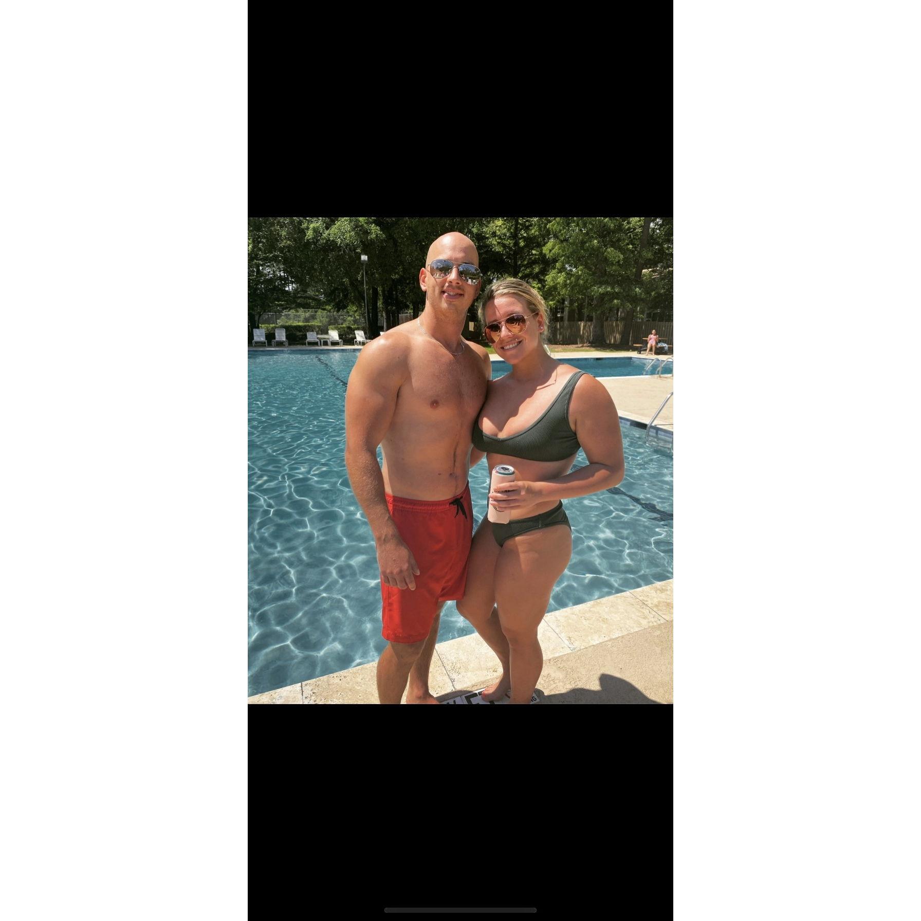 Pool day with the Bae
