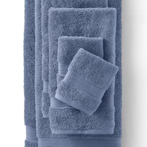 Premium Supima Cotton 6-Piece Bath Towel Set - Copenhagen Blue