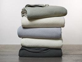 Pewter Honeycomb Organic Blanket