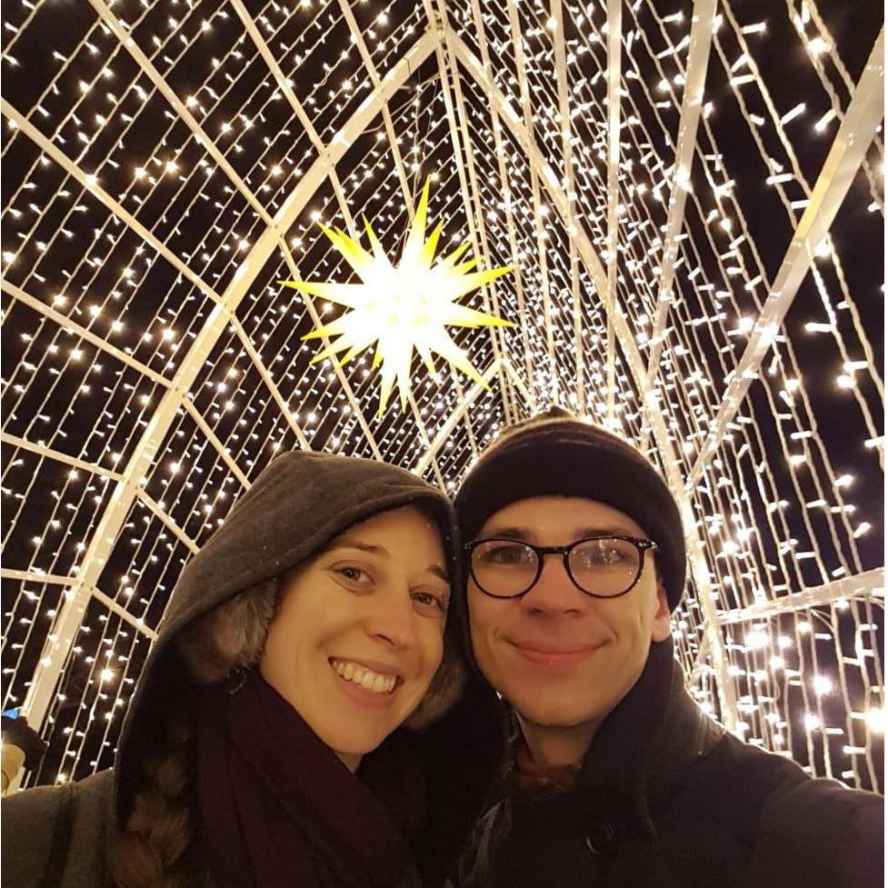 Enjoying the lights at Berlin Botanischer Garten