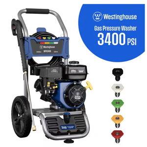 Westinghouse 3400 PSI 2.6 GPM Gas Powered Axial Cam Pump Cold Water Pressure Washer with Soap Tank and 5 Quick Connect Tips