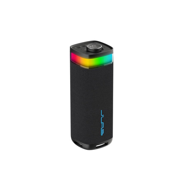 JLab JBuds Party Portable Speaker - Black: Waterproof, Bluetooth, LED Light, USB-C Charging
