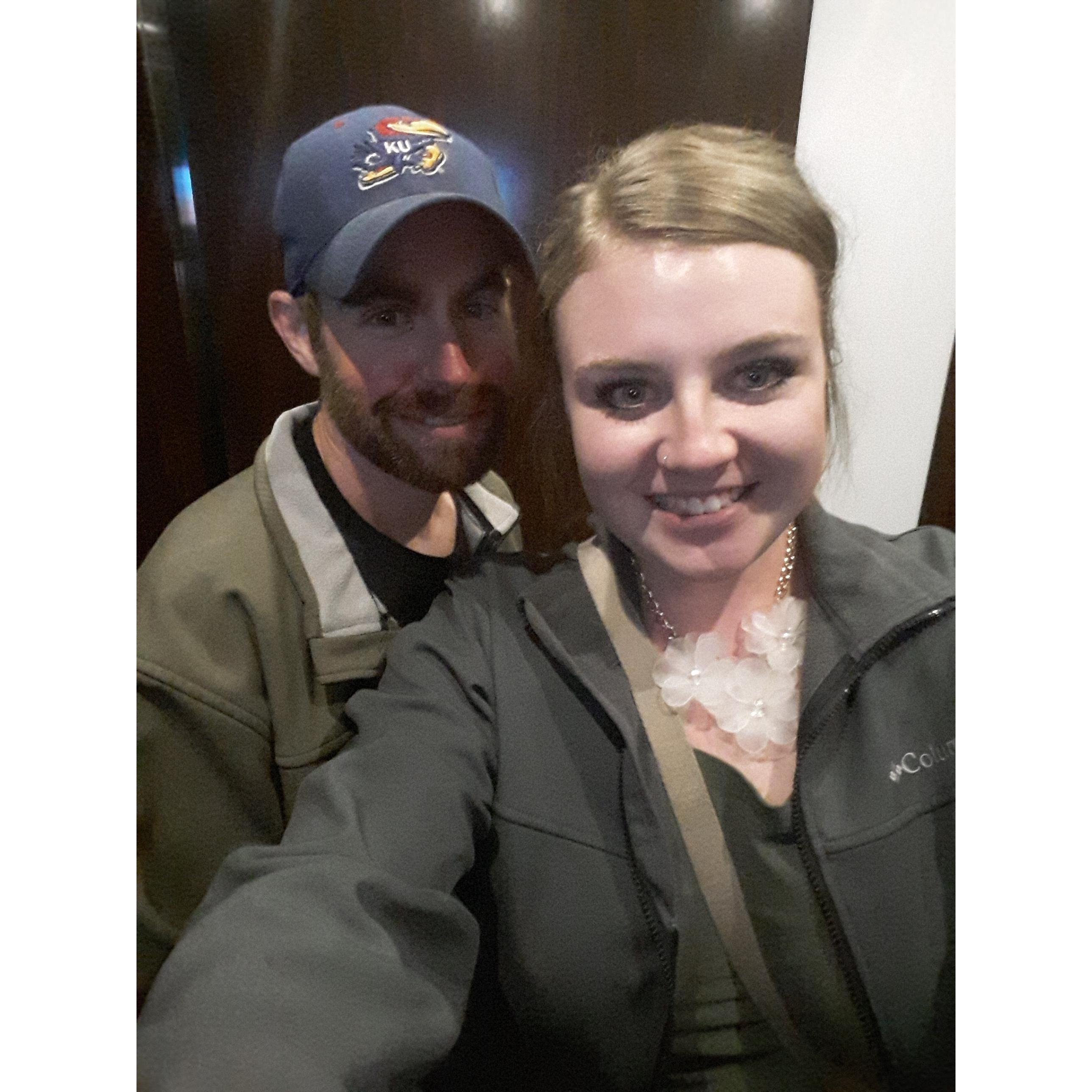 Our first trip and first picture together.