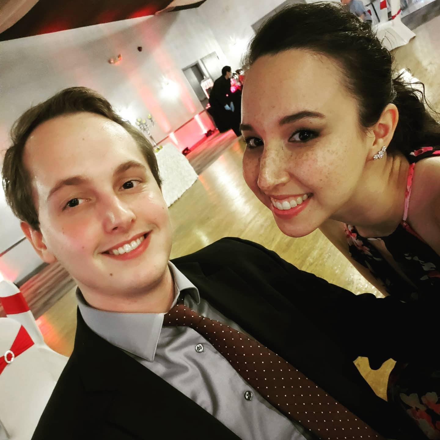Being wedding guests!