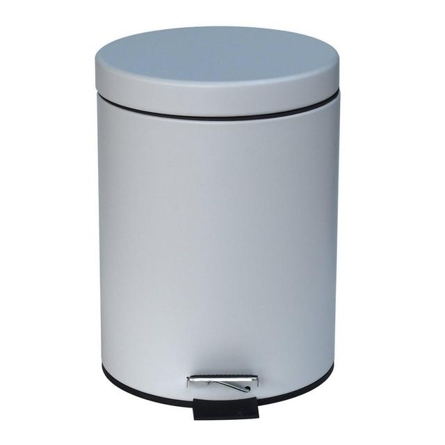 1.3gal Soft Close Pedal Trash Bin Lunar Rock - 88 Main