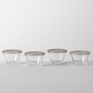 Glass Custard Cup with Lid 4pk 5.9oz - Made By Design™