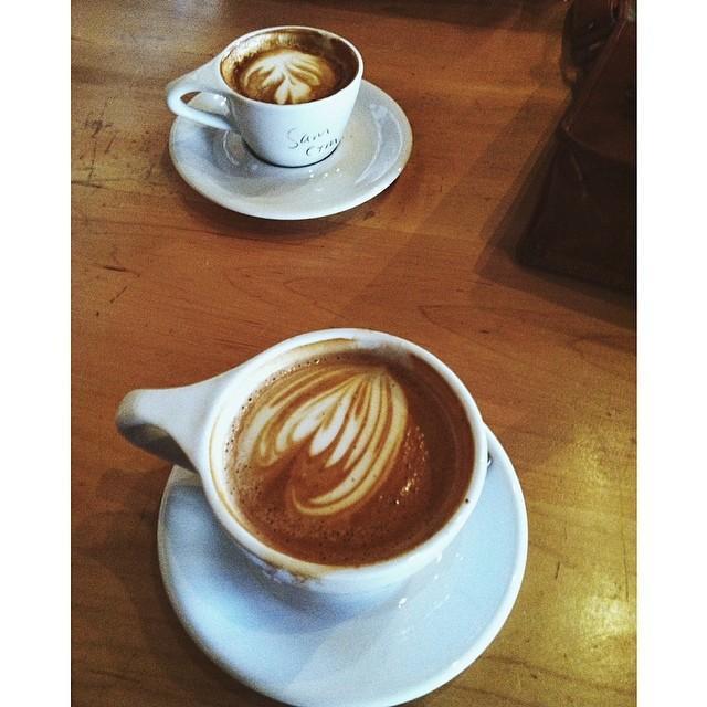 April 8th, 2014:
Hanging out at their favorite coffee shop in Detroit, Great Lakes Coffee. ☕