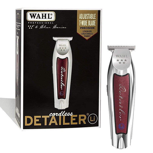 Wahl Professional 5 Star Series Cordless Detailer LI Extremely Close Trimming, Crisp Clean Line, Extended Blade Cutting, 100 Minute Run Time for Professional Barbers and Stylists - Model 8171