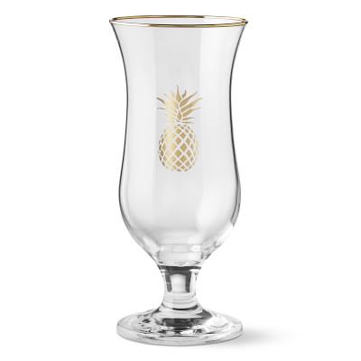 Gold Pineapple Cocktail Glasses