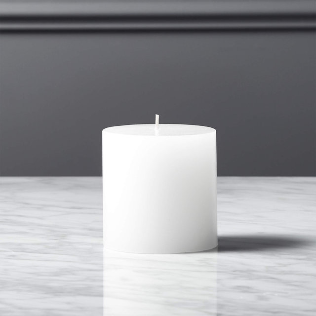 3"x3" White Pillar Candle